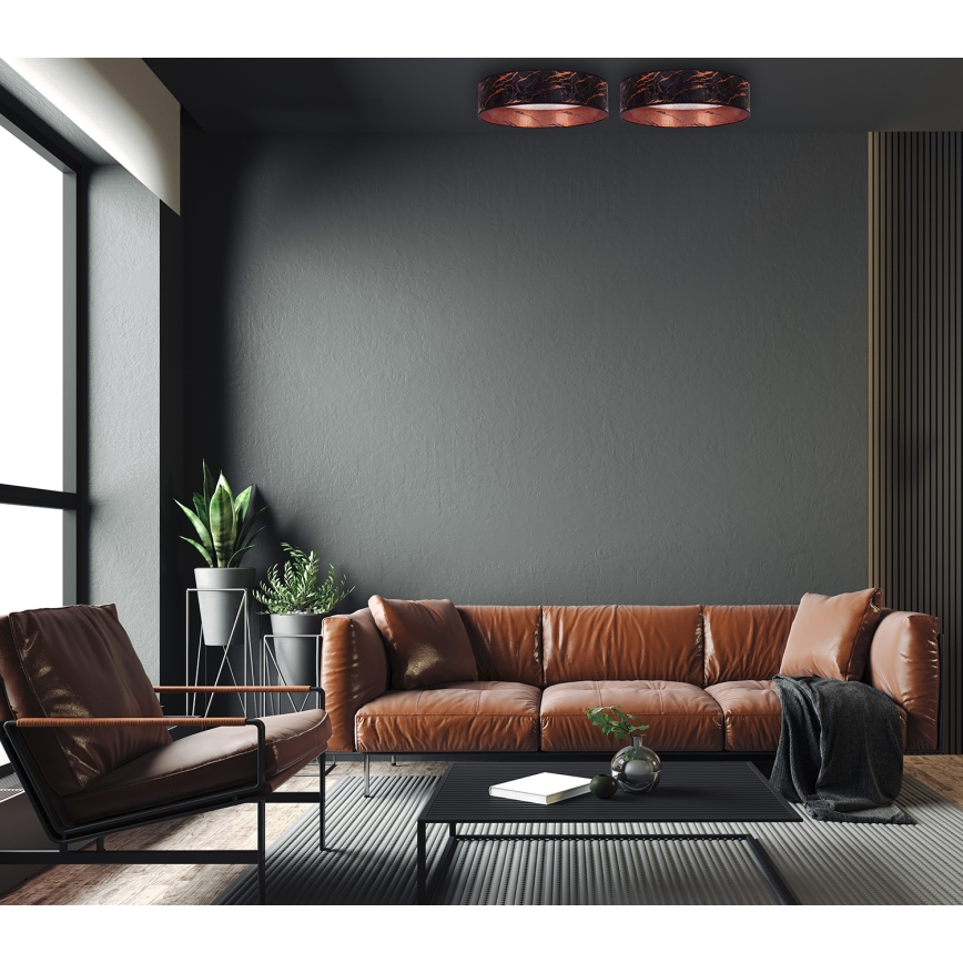 Brilagi - Светодиодный потолочный светильник VELVET STAR LED/24W/230V диаметр 40 см 3000K/4000K/6400K черный/медный