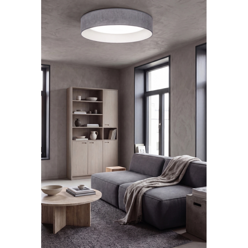 Brilagi - светодиодный потолочный светильник VELVET VARI LED/24W/230V 3000/4000/6500K, диаметр 45 см, серый