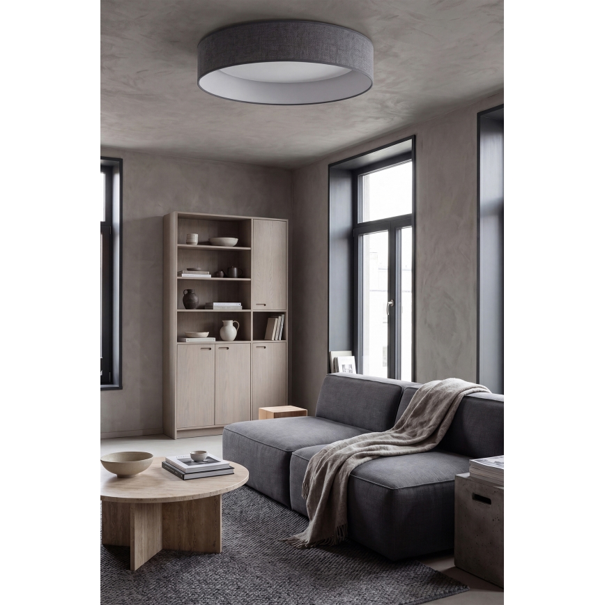 Brilagi - светодиодный потолочный светильник VELVET VARI LED/24W/230V 3000/4000/6500K, диаметр 45 см, серый