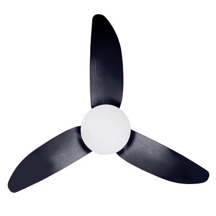 Brilagi - Светодиодный регулируемый потолочный вентилятор LED/30W/230V 3000-6500K черный + пульт дистанционного управления