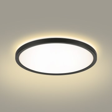 Brilagi - Светодиодный потолочный RGBW-светильник с регулированием яркости ULTRA SLIM LED/18W/230V 2700-6500K диаметр 30 см черный + дистанционное управление