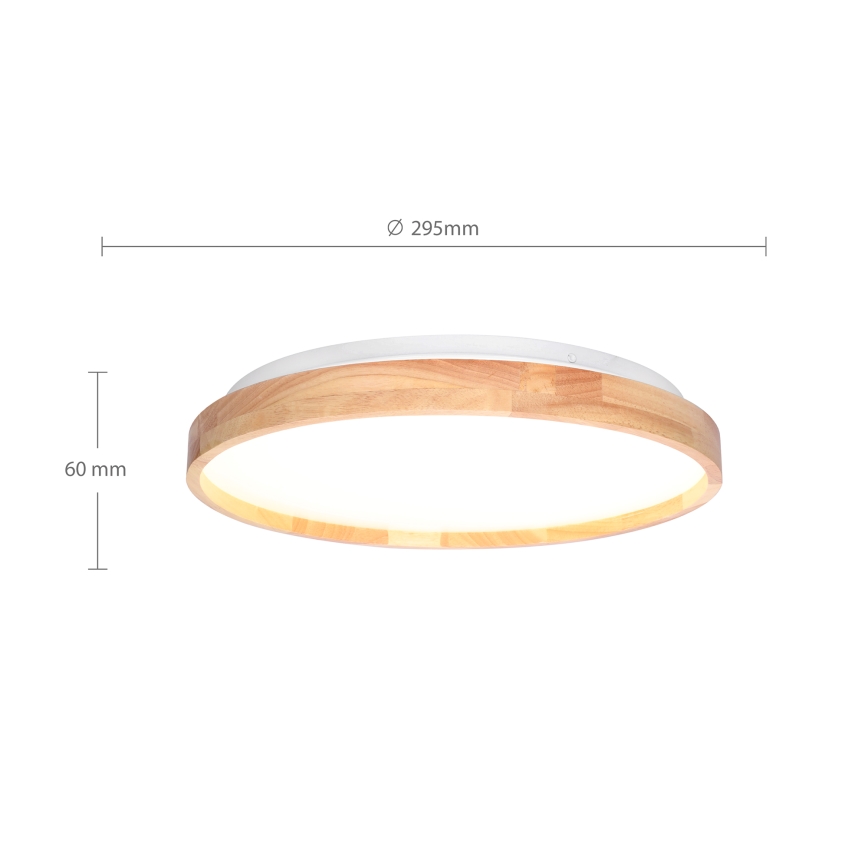 Brilagi - Светодиодный потолочный светильник ALSON LED/24W/230V дуб