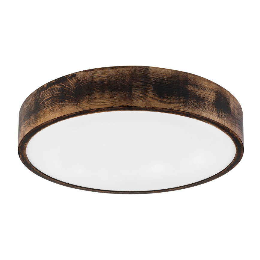 Brilagi - светодиодный потолочный светильник CARVALHO SMOKEY LED/36 Вт/230 В дуб Ø 47,5 см