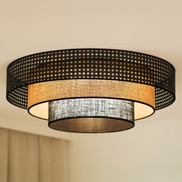 Brilagi - Светодиодный потолочный светильник DAKOTA LUNETA LED/12W/230V диаметр 60 см 3000K/4000K/6400K черный/бежевый