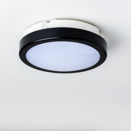 Brilagi - Светодиодный потолочный светильник для ванной комнаты PERA LED/12W/230V диаметр 18 см IP65 черный
