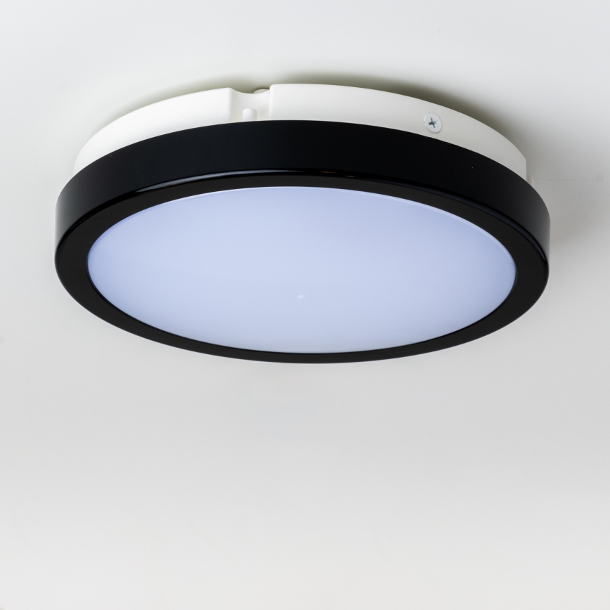 Brilagi - Светодиодный потолочный светильник для ванной комнаты PERA LED/18W/230V диаметр 22 см IP65 черный