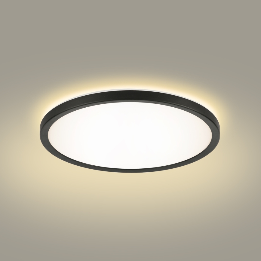 Brilagi - Светодиодный потолочный светильник для ванной комнаты ULTRA SLIM LED/12W/230V диаметр 22,5 см черный IP54