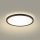 Brilagi - Светодиодный потолочный светильник для ванной комнаты ULTRA SLIM LED/12W/230V диаметр 22,5 см черный IP54