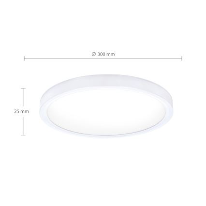 Brilagi - Светодиодный потолочный светильник ESTELA LED/18W/230V белый