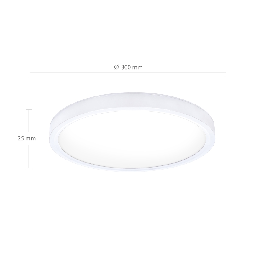 Brilagi - Светодиодный потолочный светильник ESTELA LED/18W/230V белый