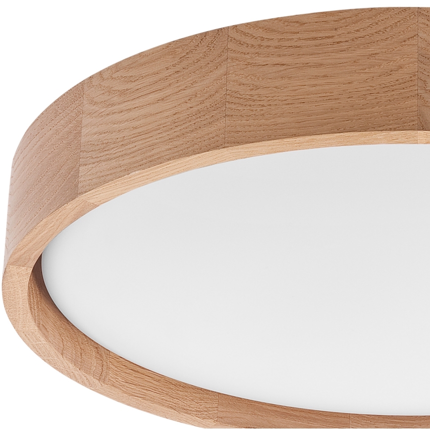 Brilagi - Светодиодный потолочный светильник MANAROLA SMART LED/24W/230V 2700-6500K дуб диаметр 41 см Wi-Fi + дистанционное управление Tuya