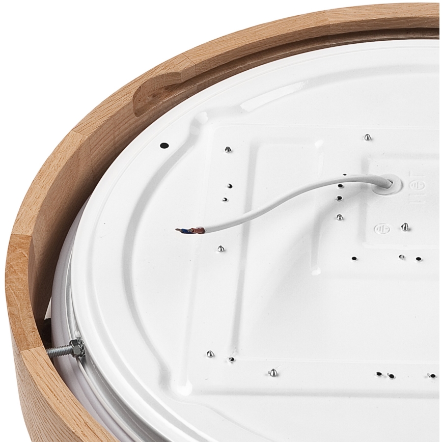 Brilagi - Светодиодный потолочный светильник MANAROLA SMART LED/24W/230V 2700-6500K дуб диаметр 41 см Wi-Fi + дистанционное управление Tuya