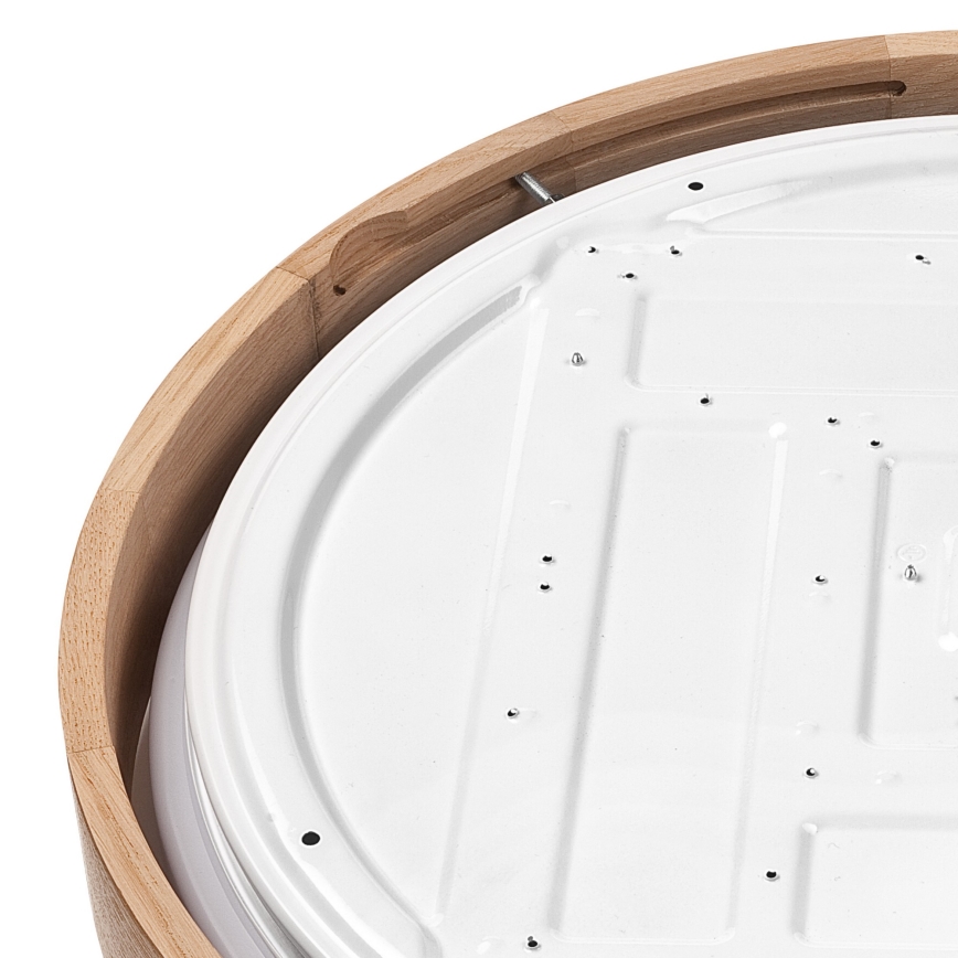 Brilagi - Светодиодный потолочный светильник MANAROLA SMART LED/36W/230V 2700-6500K дуб диаметр 51 см Wi-Fi + дистанционное управление Tuya