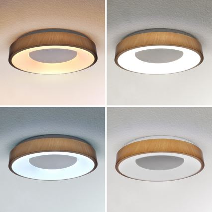 Brilagi - Светодиодный потолочный светильник с регулированием яркости DORIA LED/48W/230V 3000-6500K диаметр 39 см + дистанционное управление