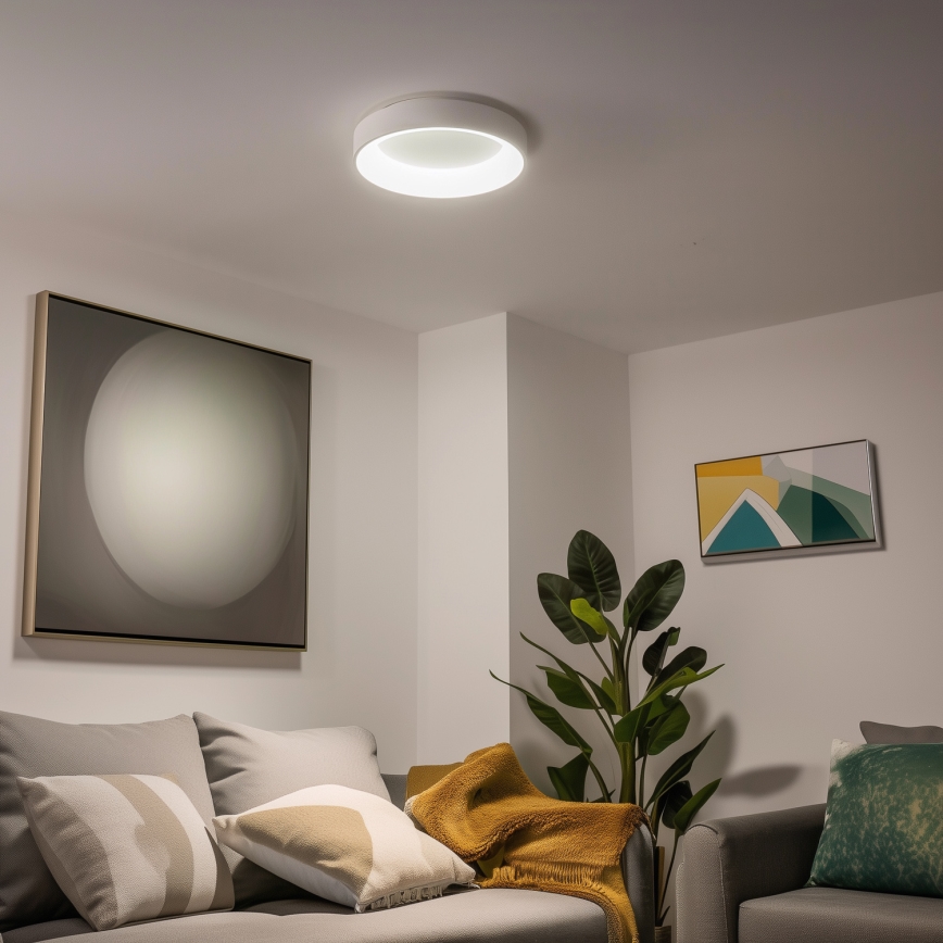 Brilagi - Светодиодный потолочный светильник с регулированием яркости FALCON LED/40W/230V 3000-6500K диаметр 45 см белый + пульт ДУ
