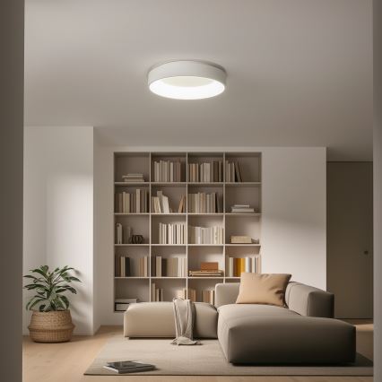 Brilagi - Светодиодный потолочный светильник с регулированием яркости FALCON LED/80W/230V 3000-6500K диаметр 60 см белый + дистанционное управление