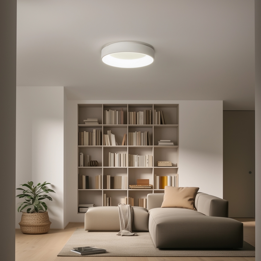 Brilagi - Светодиодный потолочный светильник с регулированием яркости FALCON LED/80W/230V 3000-6500K диаметр 60 см белый + дистанционное управление