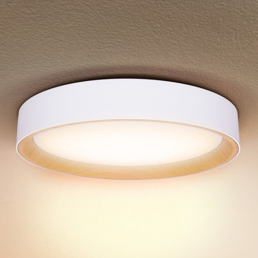 Brilagi - Светодиодный потолочный светильник с регулированием яркости LARIOS LED/60W/230V 3000-6500K диаметр 49 см белый + дистанционное управление