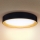 Brilagi - Светодиодный потолочный светильник с регулированием яркости LARIOS LED/60W/230V 3000-6500K диаметр 49 см черный + дистанционное управление