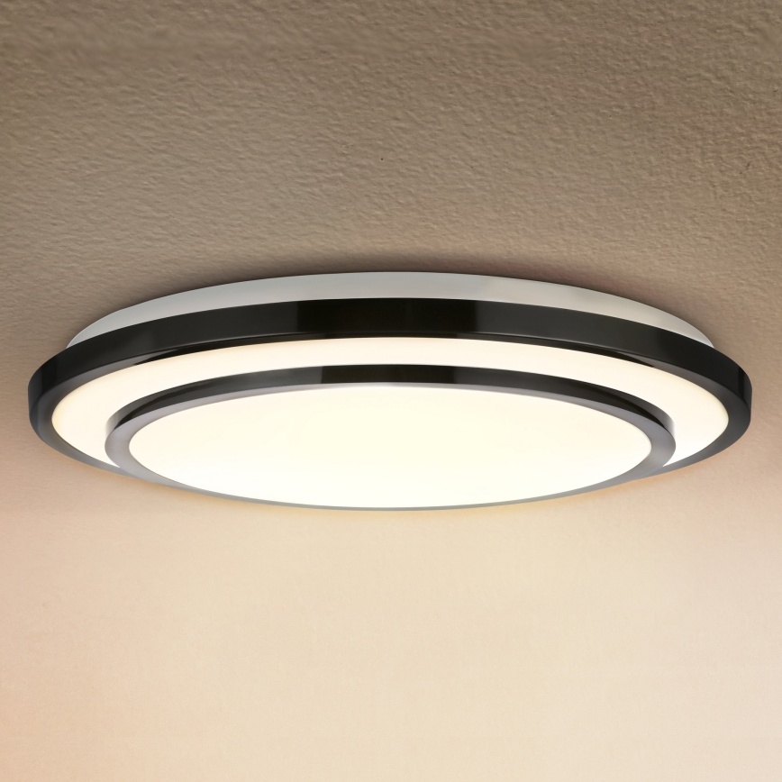 Brilagi - Светодиодный потолочный светильник с регулированием яркости LUCIANO LED/48W/230V 3000-6500K диаметр 39 см черный + дистанционное управление