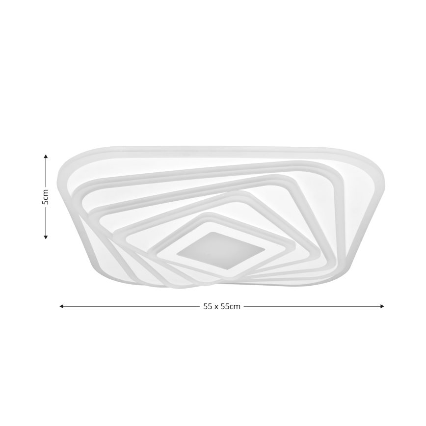 Brilagi - Светодиодный потолочный светильник с регулированием яркости MODERN LED/210W/230V 2700-6500K 55x55 см + дистанционное управление