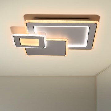 Brilagi - Светодиодный потолочный светильник с регулированием яркости MODERN LED/93W/230V 2700-6500K 48,5x48,5 см + дистанционное управление