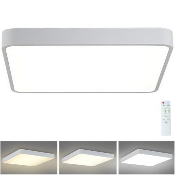 Brilagi - Светодиодный потолочный светильник с регулированием яркости POOL LED/48W/230V 3000-6000K 50x50 см белый + дистанционное управление