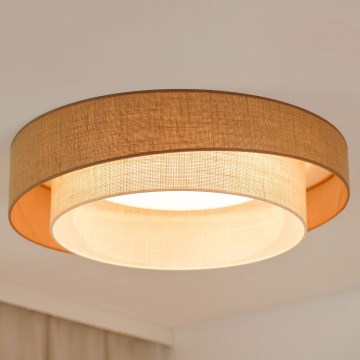 Brilagi - Светодиодный потолочный светильник с регулированием яркости SHINE LED/24W/230V диаметр 60 см 3000/4000/6500K бежевый/кремовый + дистанционное управление