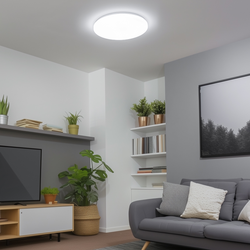 Brilagi - Светодиодный потолочный светильник с регулированием яркости SMART LED/24W/230V 2700-6500K Wi-Fi Tuya + дистанционное управление