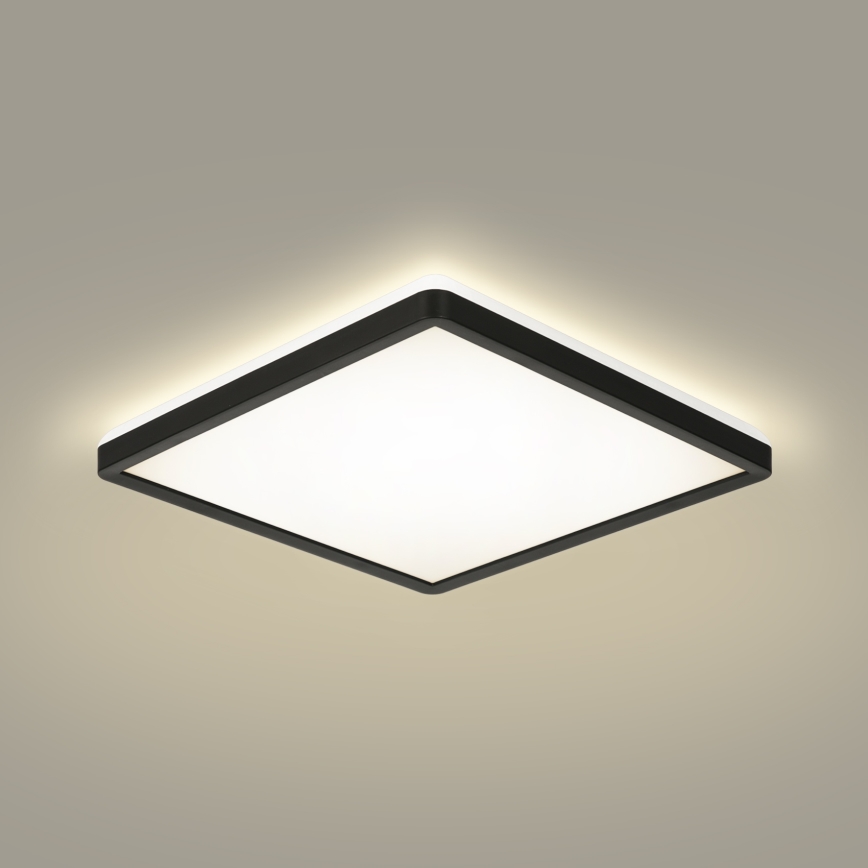Brilagi - Светодиодный потолочный светильник с регулированием яркости ULTRA SLIM LED/18W/230V 2700-6500K 30x30 см черный + дистанционное управление
