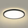 Brilagi - Светодиодный потолочный светильник с регулированием яркости ULTRA SLIM LED/24W/230V 2700-6500K диаметр 42 см черный + дистанционное управление