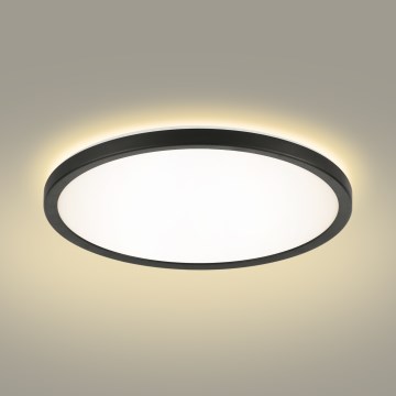 Brilagi - Светодиодный потолочный светильник с регулированием яркости ULTRA SLIM LED/24W/230V 2700-6500K диаметр 42 см черный + дистанционное управление