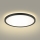 Brilagi - Светодиодный потолочный светильник с регулированием яркости ULTRA SLIM LED/24W/230V 2700-6500K диаметр 42 см черный + дистанционное управление
