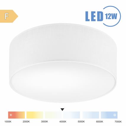 Brilagi - Светодиодный потолочный светильник SIRIJA LED/12W/230V диаметр 35 см белый