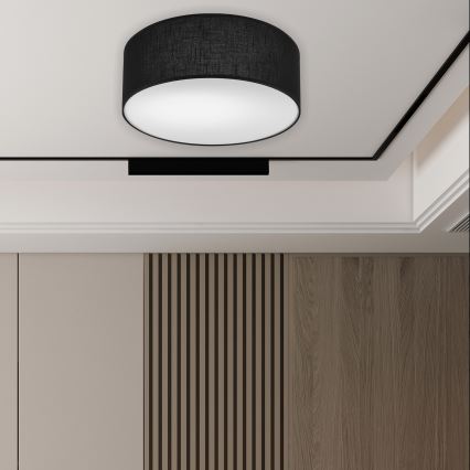 Brilagi - Светодиодный потолочный светильник SIRIJA LED/12W/230V диаметр 35 см черный
