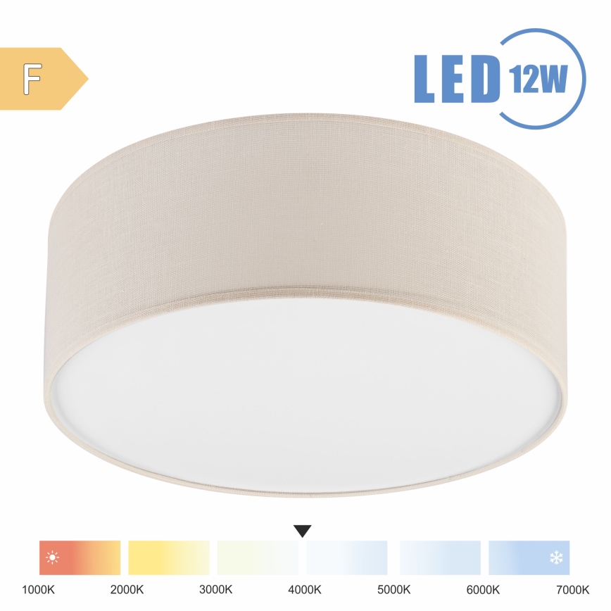 Brilagi - Светодиодный потолочный светильник SIRIJA LED/12W/230V диаметр 35 см кремовый