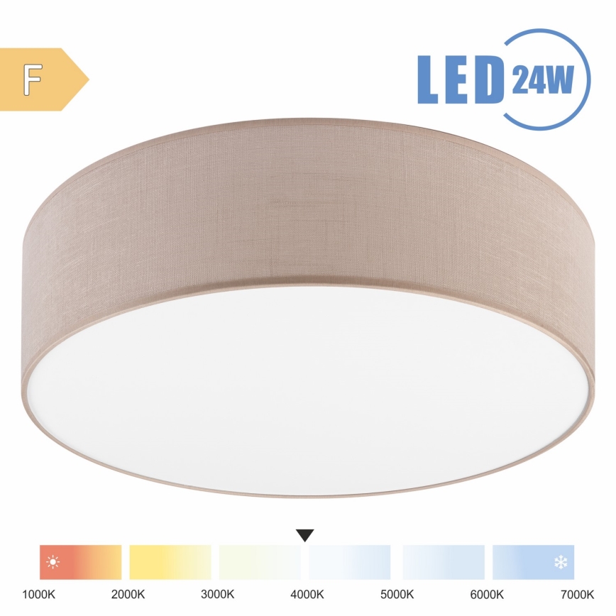 Brilagi - Светодиодный потолочный светильник SIRIJA LED/24W/230V диаметр 45 см бежевый