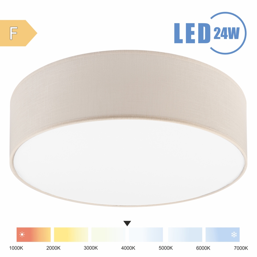 Brilagi - Светодиодный потолочный светильник SIRIJA LED/24W/230V диаметр 45 см кремовый