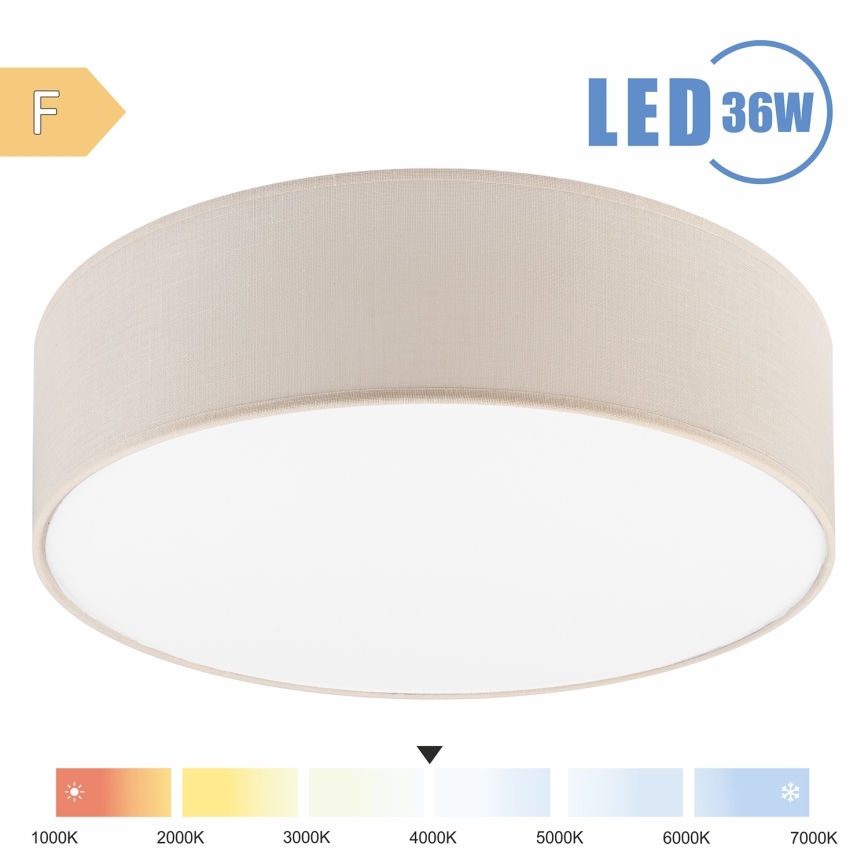 Brilagi - Светодиодный потолочный светильник SIRIJA LED/36W/230V диаметр 45 см кремовый