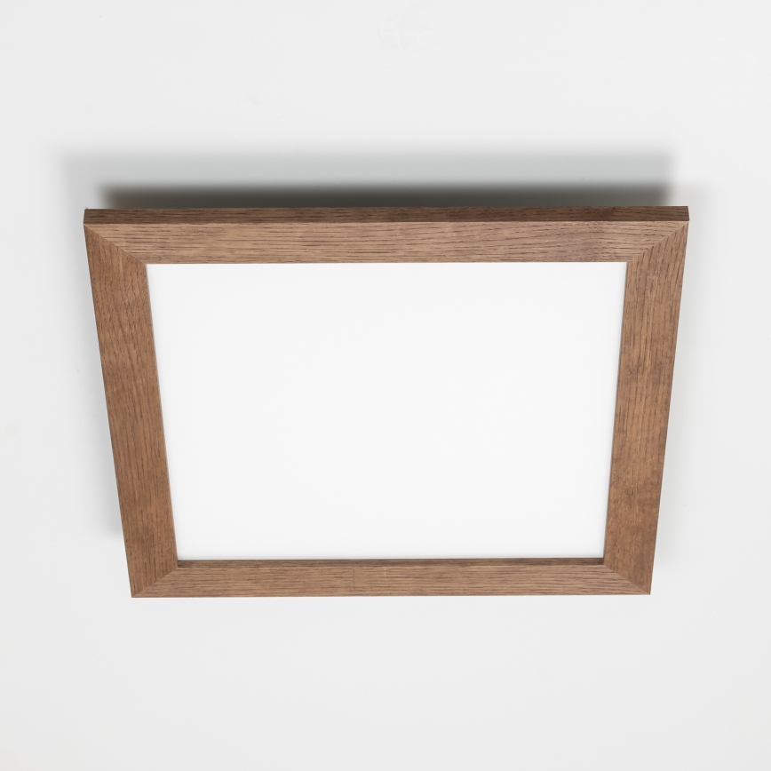 Brilagi - Светодиодный потолочный светильник SLIMFRAME WOOD LED/36W/230V 49,5x49,5 см темно-коричневый