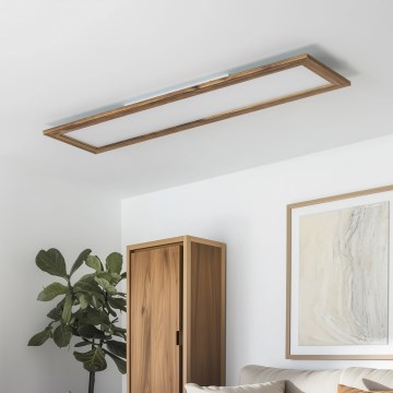 Brilagi - Светодиодный потолочный светильник SLIMFRAME WOOD LED/58W/230V 124x34 см коричневый