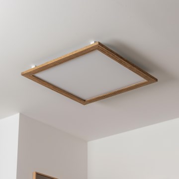 Brilagi - Светодиодный потолочный светильник SLIMFRAME WOOD LED/58W/230V 64x64 см коричневый