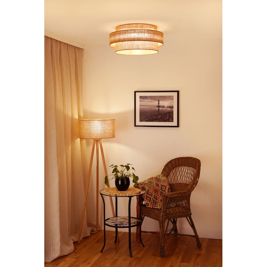 Brilagi - Светодиодный потолочный светильник SPACE YUTE LED/12W/230V диаметр 50 см 3000K/4000K/6400K бежевый