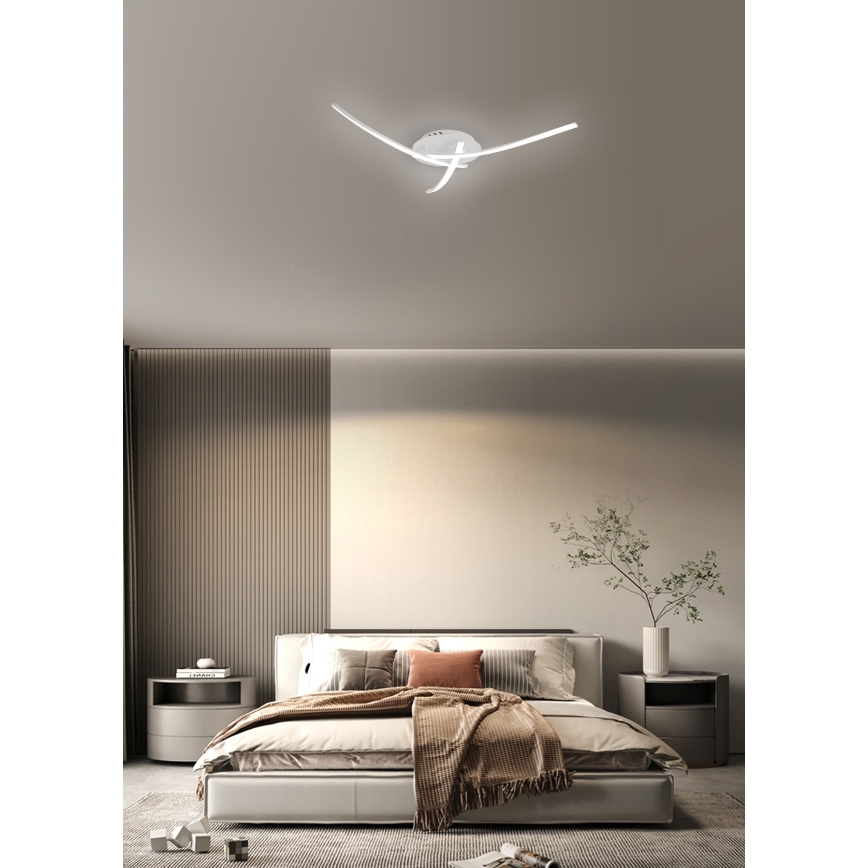 Brilagi - потолочный светильник STRIPES LED/24 Вт/230 В Ø 64 см белый