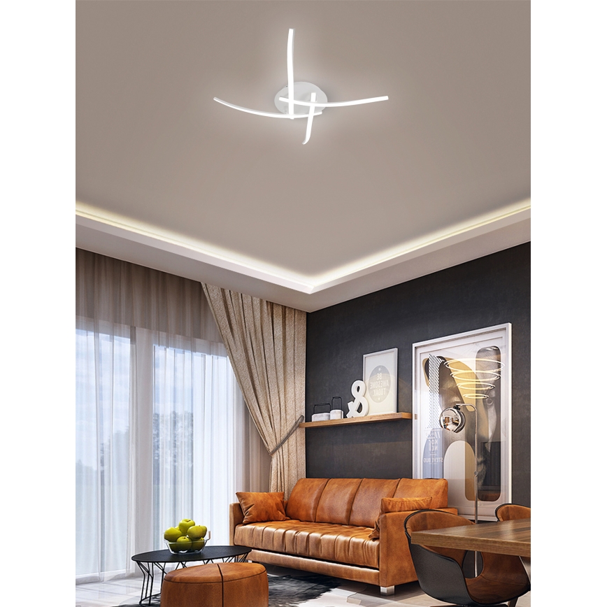 Brilagi - Светодиодный потолочный светильник STRIPES LED/32W/230V белый