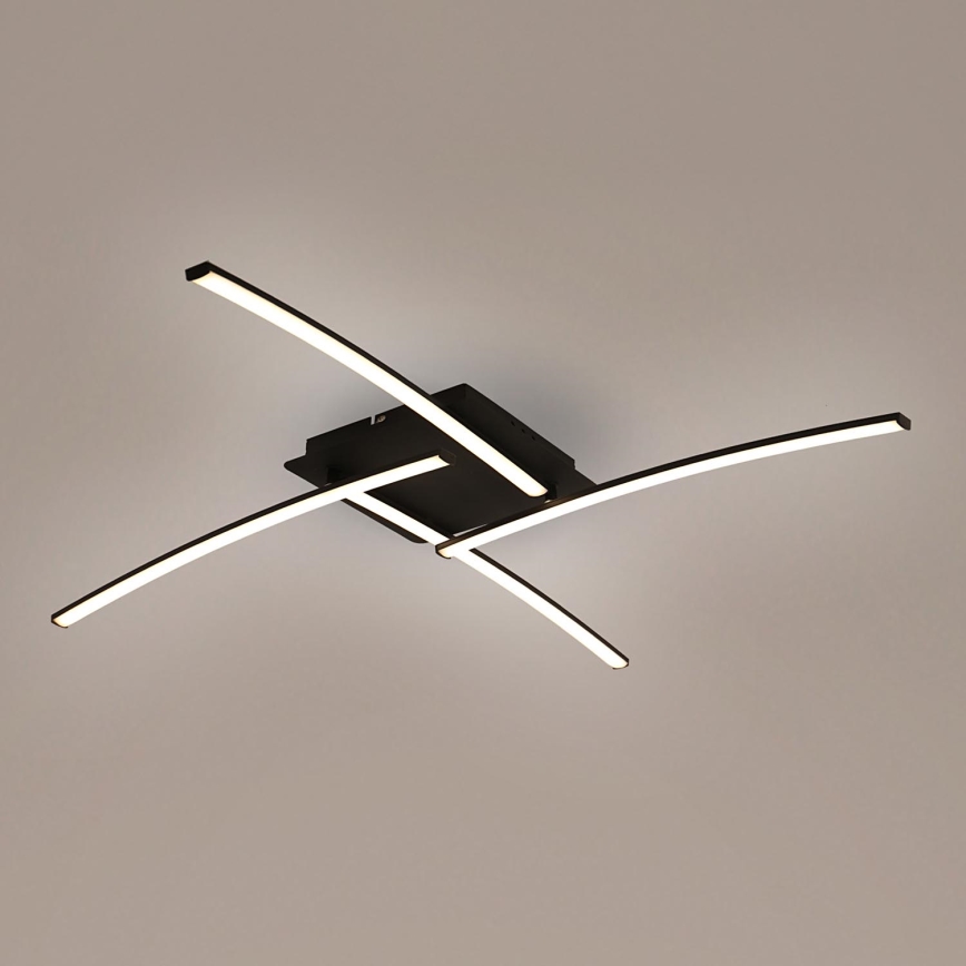 Brilagi - Светодиодный потолочный светильник STRIPES LED/32W/230V черный