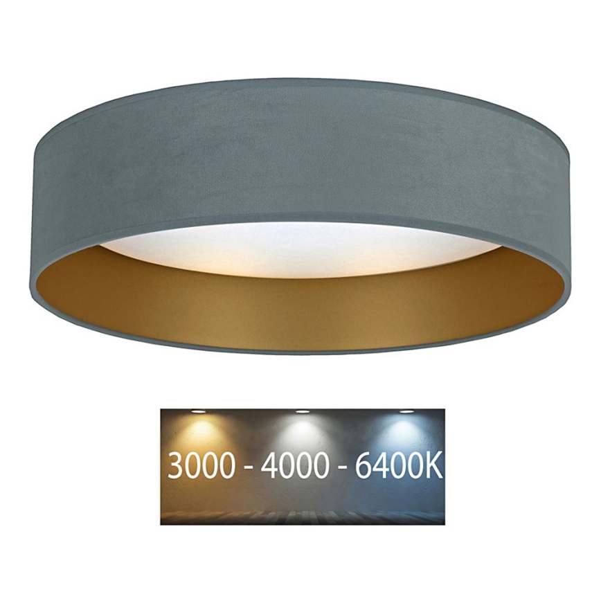 Brilagi - Светодиодный потолочный светильник VELVET LED/12W/230V диаметр 30 см 3000K/4000K/6400K мятный/золотистый
