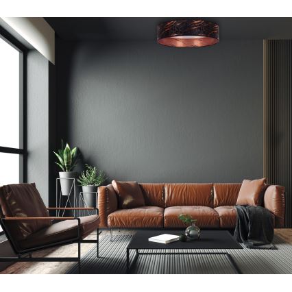 Brilagi - Светодиодный потолочный светильник VELVET LED/24W/230V диаметр 40 см 3000/4000/6400K черный/медь