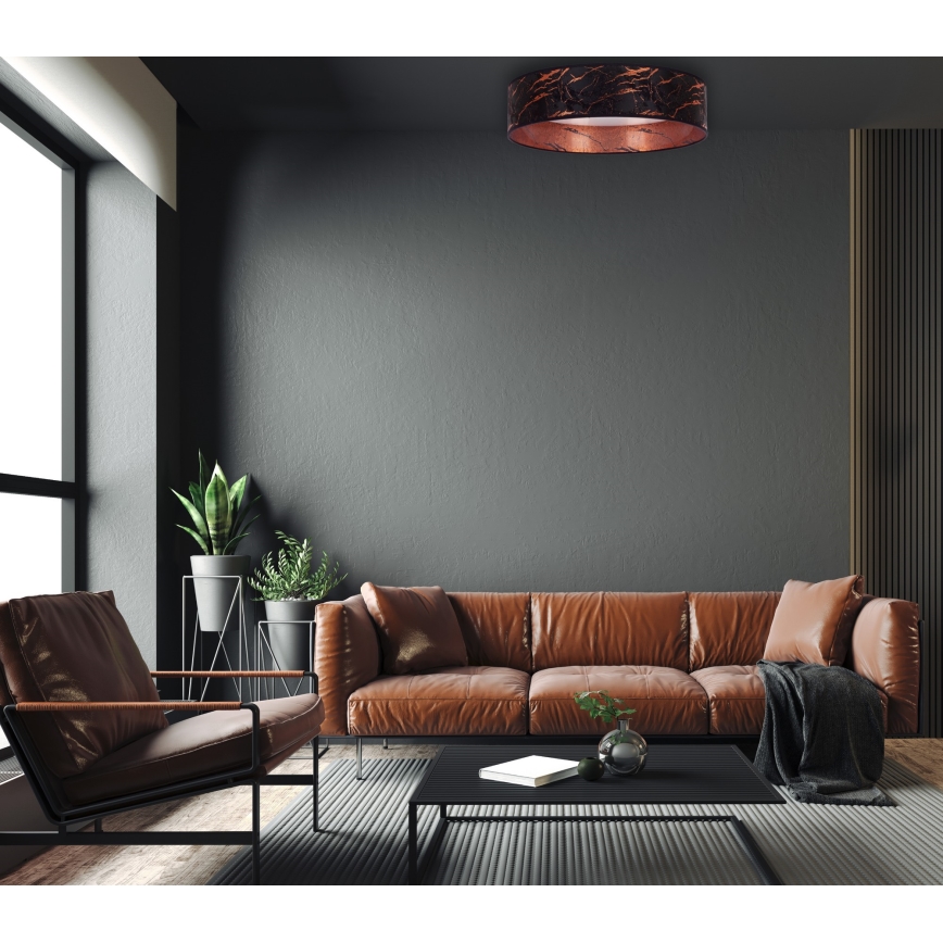 Brilagi - Светодиодный потолочный светильник VELVET LED/24W/230V диаметр 40 см 3000/4000/6400K черный/медь