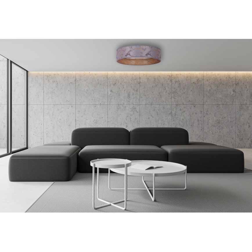 Brilagi - Светодиодный потолочный светильник VELVET LED/24W/230V диаметр 40 см 3000/4000/6400K серый/золотой